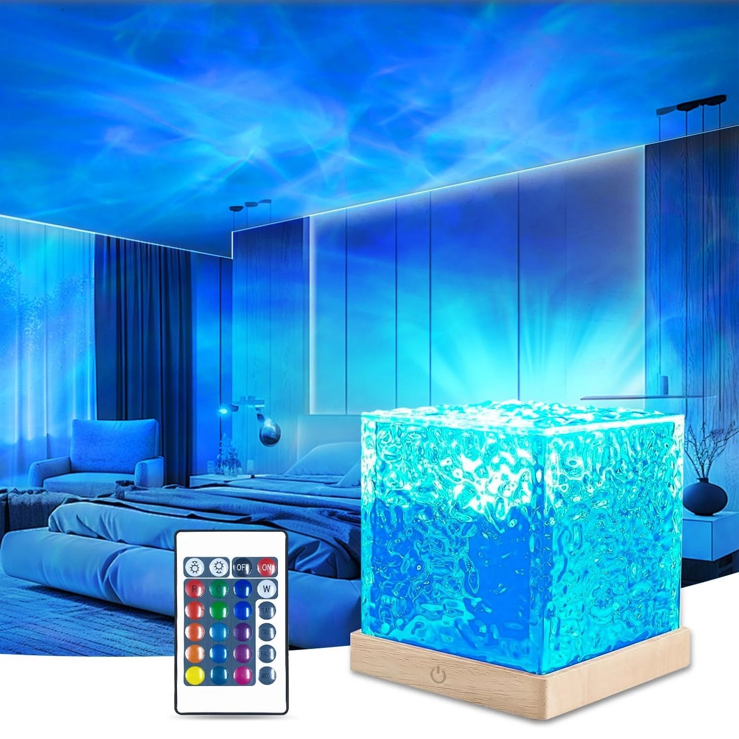 Ocean Wave Lamp Water Projector (16 Colors!)