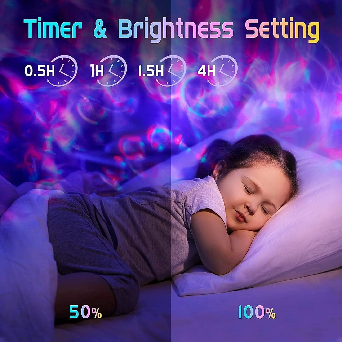 LED Galaxy Projector Galaxy Light With Bluetooth Speaker and Remote