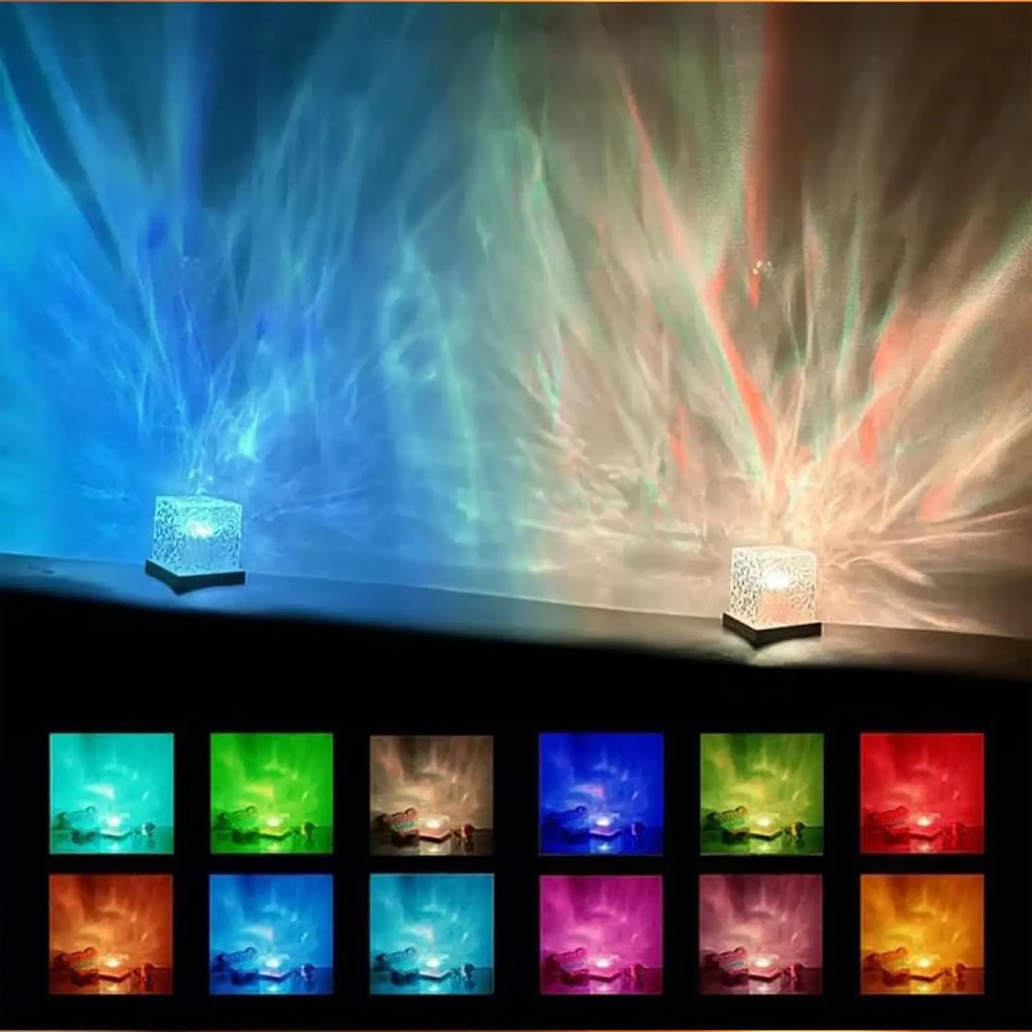 Ocean Wave Lamp Water Projector (16 Colors!)
