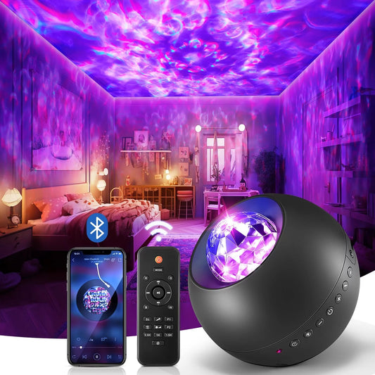 LED Galaxy Projector Galaxy Light With Bluetooth Speaker and Remote