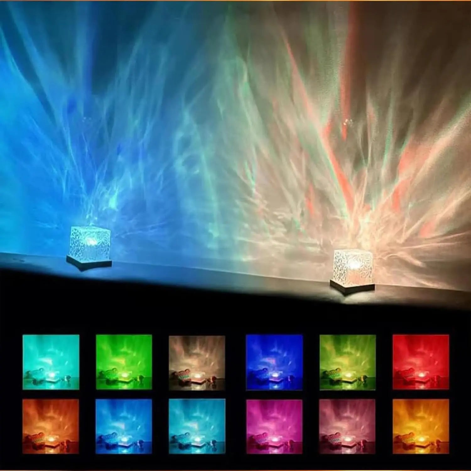 Ocean Wave Lamp Water Projector  (16 Colors!)